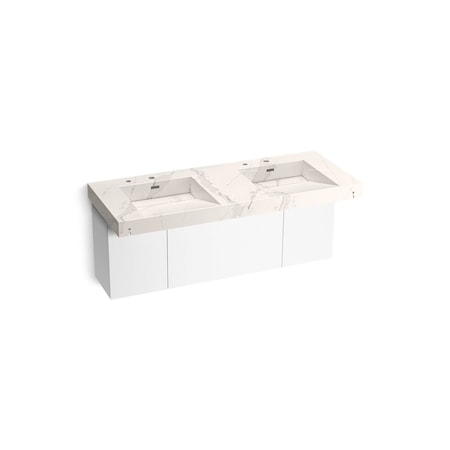 Kohler Constellation 60In Wall-Mount Basin Lavatory System In Et Cal Gold 81030-BPW-KEG
